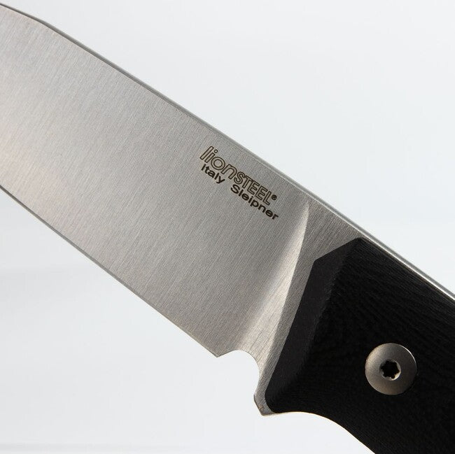 Lionsteel Coltello tipo bushcraft a lama fissa in acciaio Sleipner B35 GBK
