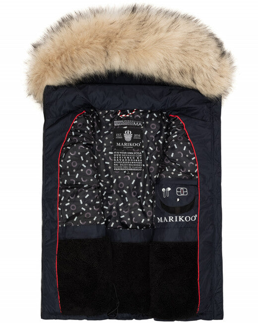 Marikoo Eisflockchen gilet da donna, navy