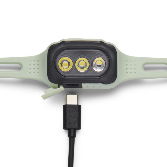 Black Diamond Deploy Lampada frontale da corsa Run Light, verde schiuma