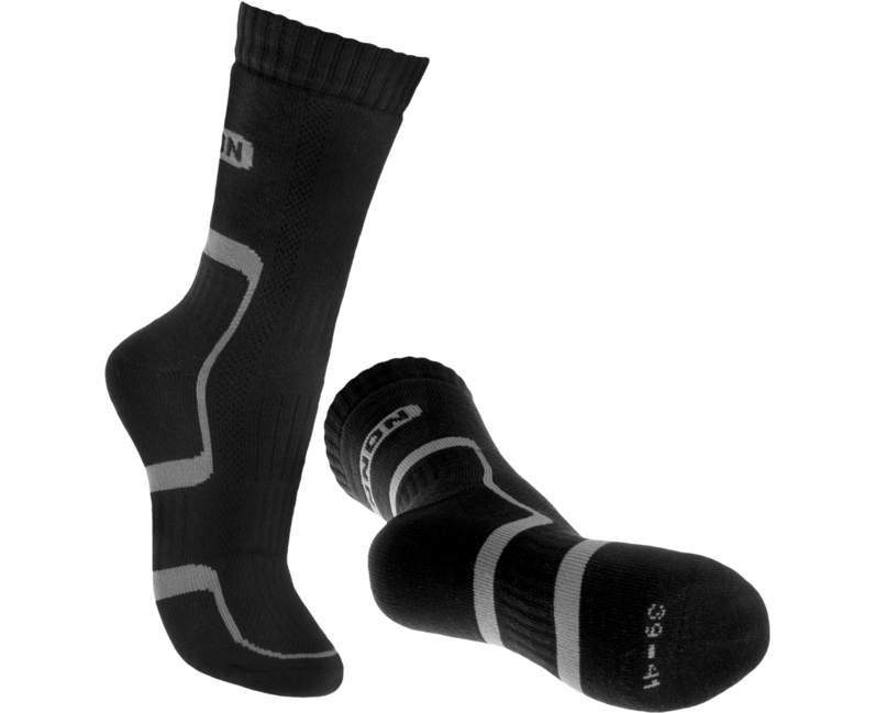 BENNON Trek Sock calze da trekking, nero/grigio
