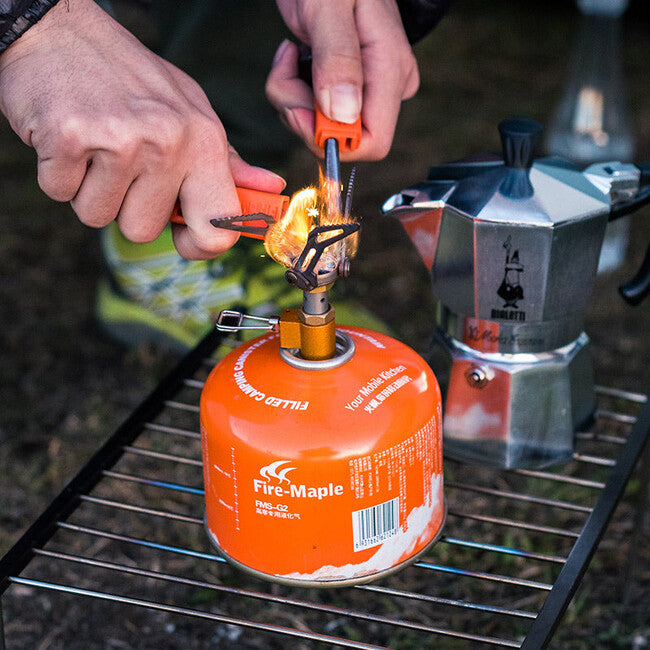 Fire Maple FMS-300T fornello pieghevole in titanio, arancione