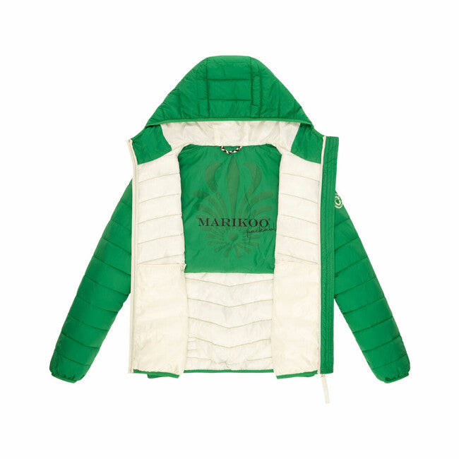 Marikoo Pack Mich Ein giacca leggera di transizione da donna, verde smeraldo