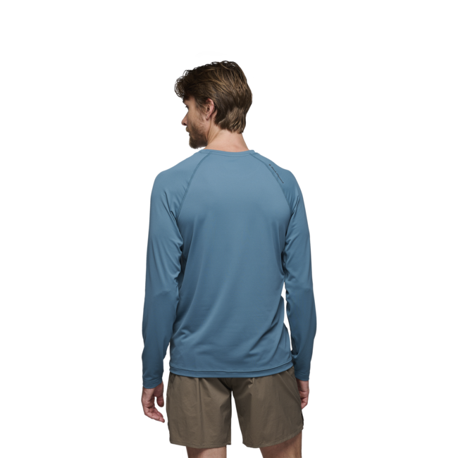 Black Diamond Alpenglow Crew maglietta a maniche lunghe da uomo, blu torrente