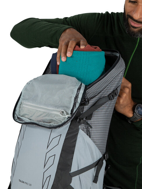 Osprey Talon Pro zaino da trekking 30, silver lining