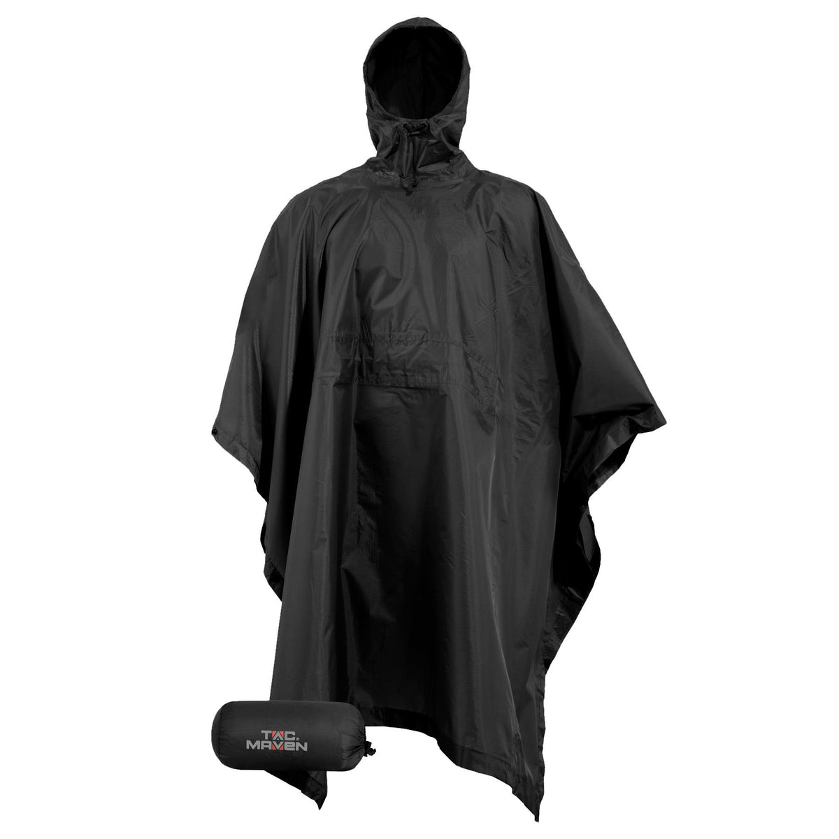 Pentagon Thunder Rip-Stop poncho, nero