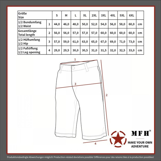 MFH Gb Pantaloncini da combattimento, marrone coyote