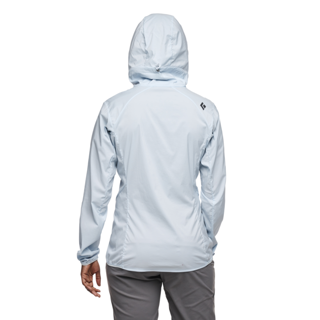 Black Diamond Alpine Start Hoody giacca softshell ultraleggera da donna, blu per la sosta