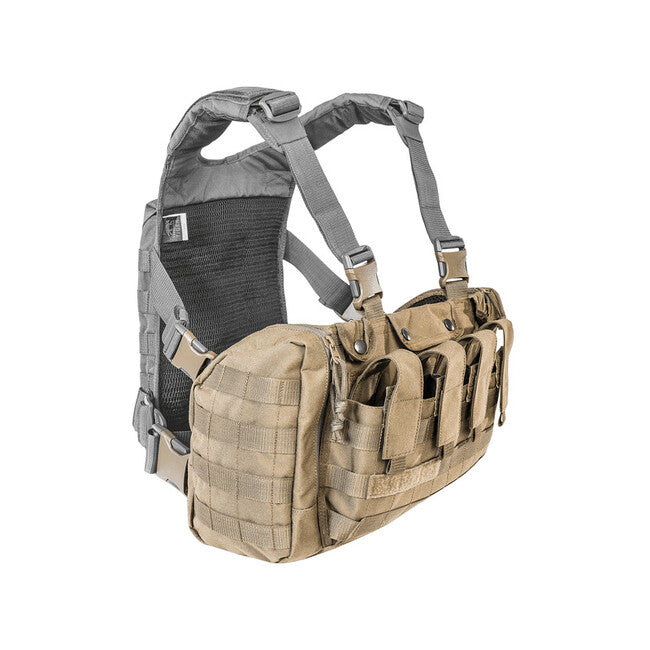 Tasmanian Tiger Rig MkII Chest Rig with Side Pockets, Khaki