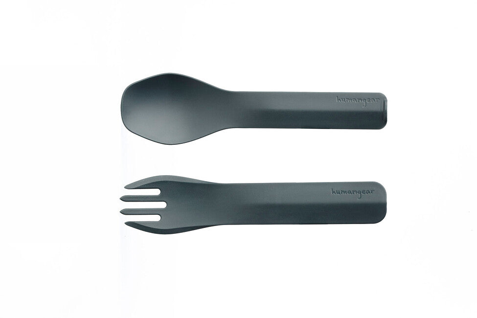Humangear GoBites DUO posate, grigio