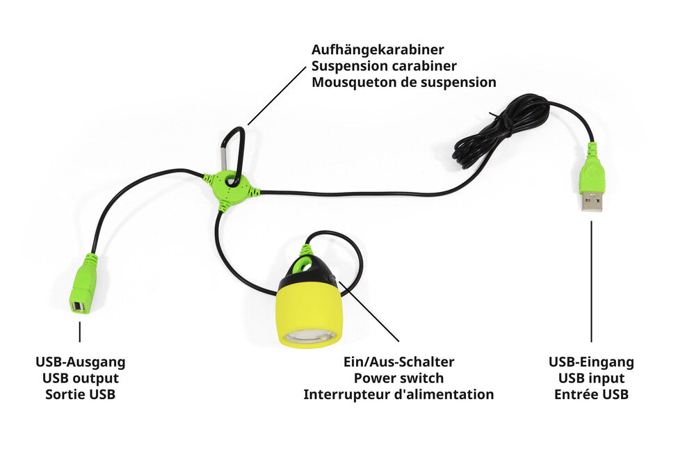 Origin Outdoors Lampada LED collegabile 200 lumen, giallo bianco caldo