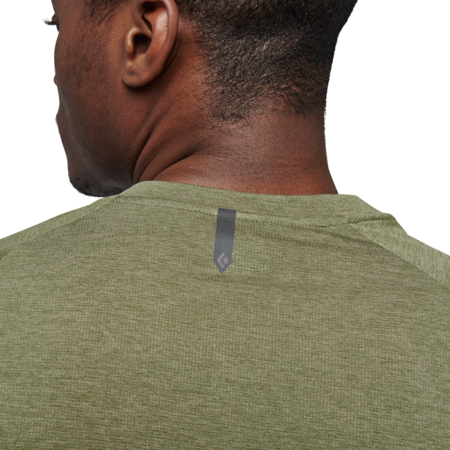 Black Diamond Lightwire Tech maglietta a manica corta, verde falesia