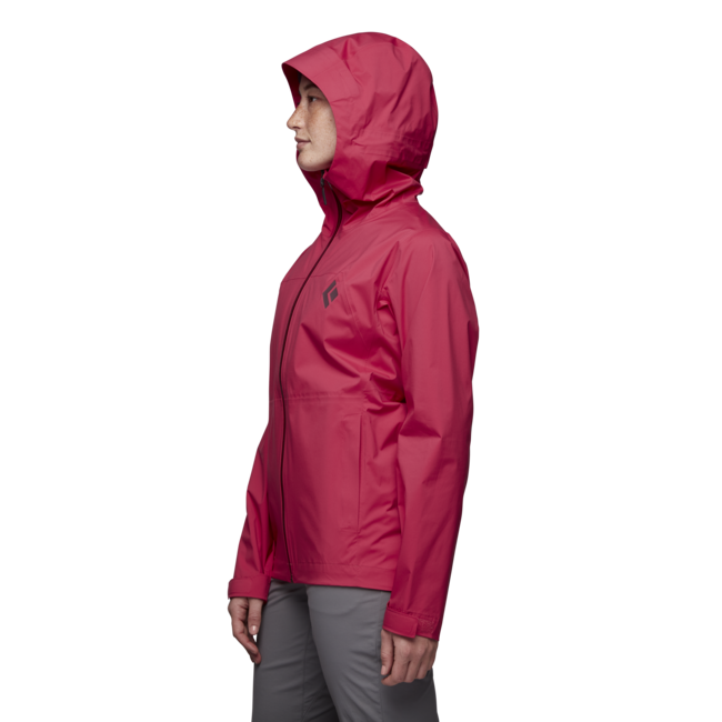 Black Diamond Stormline Stretch Rain Shell giacca impermeabile da donna, melograno