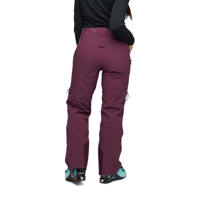 Black Diamond Recon Stretch Pantaloni isolati Donna, mora