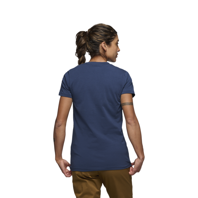 Black Diamond Heritage Wordmark μπλουζάκι γυναικείο με κοντό μανίκι, ινδιγό