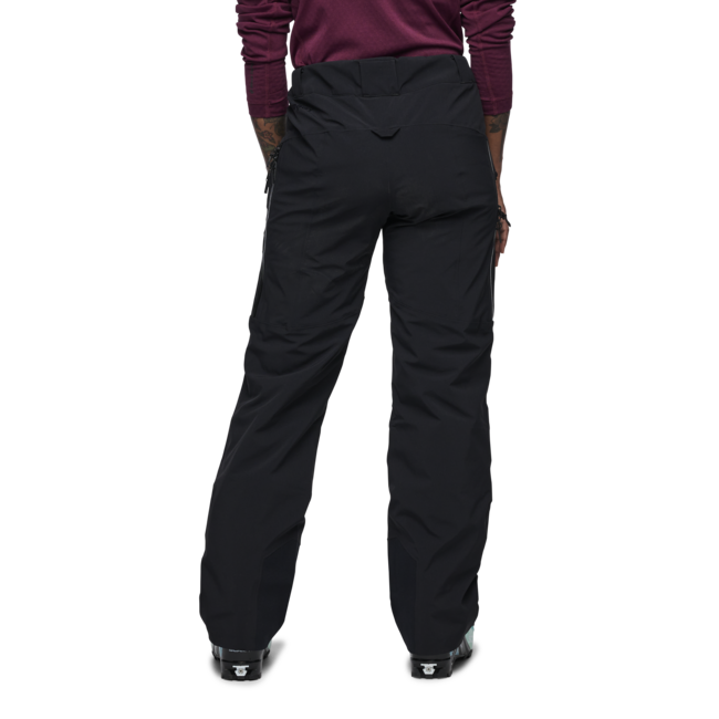 Black Diamond Recon Stretch Pantaloni isolati da donna, neri