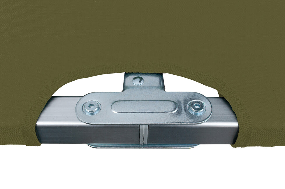 BasicNature Lettino da viaggio Alu-Campbed, oliva 210 cm