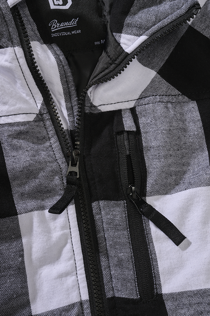 Brandit Lumber gilet, bianco/nero