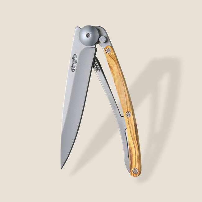 Deejo Coltello di chiusura Legno naturale di ulivo