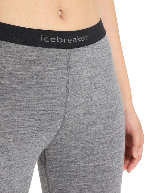 Icebreaker 200 Oasis leggings termici da donna, grigio