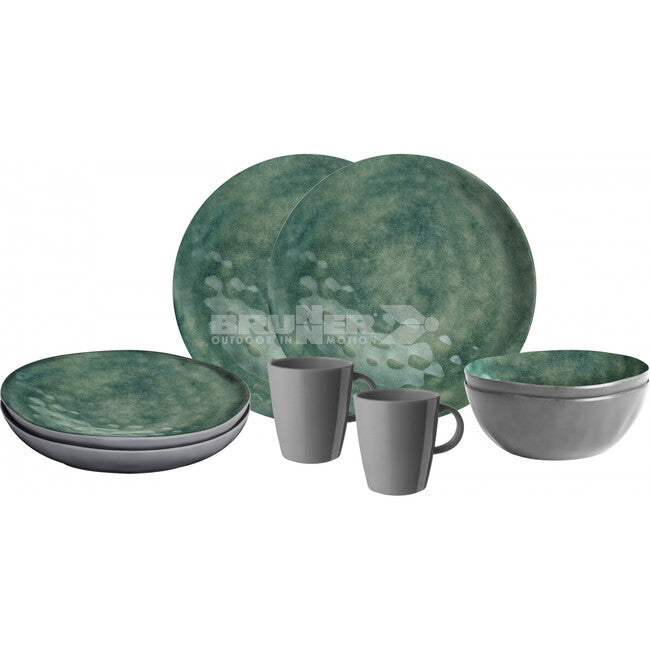 Brunner set di utensili da campeggio, verde