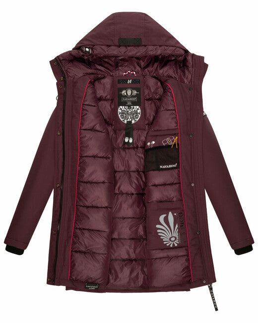 Navahoo Blizzardstorm giacca invernale da donna, vino