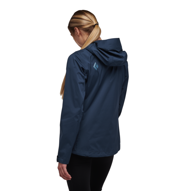 Black Diamond Stormline Stretch Anorak giacca impermeabile da donna, indaco