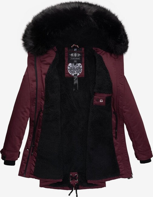 Navahoo Luluna Princess giacca invernale da donna con cappuccio, vino