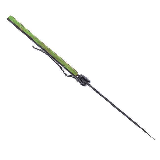 Deejo Faggio coltello di chiusura, verde nero
