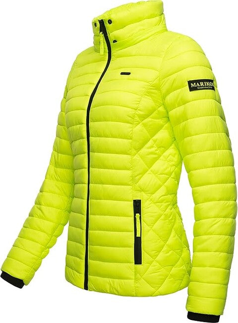 Marikoo Samtpfote giacca transitoria da donna, verde neon