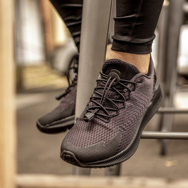 Lock Laces κορδόνια παπουτσιών, μαύρο solid