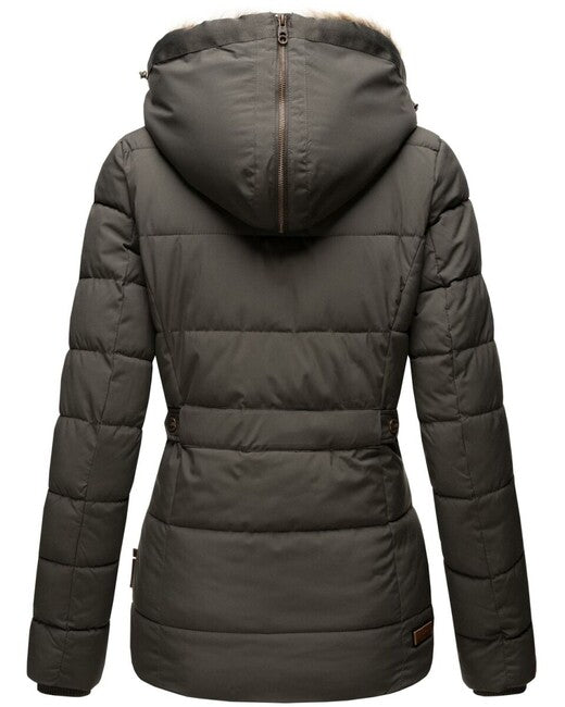Marikoo Nekoo giacca invernale da donna con cappuccio, antracite
