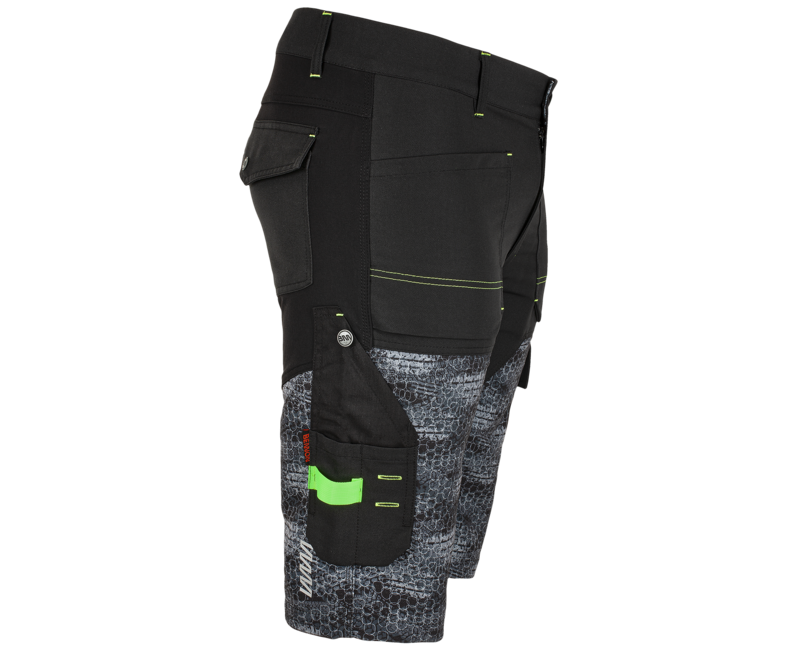 BENNON Predator pantaloncini da lavoro, nero/grigio