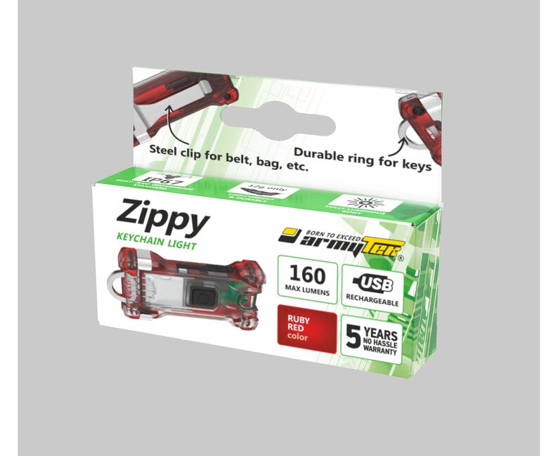 ArmyTek Zippy led portachiavi, rosso