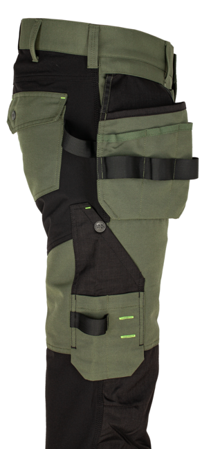 BENNON Erebos pantaloni da lavoro, verde/nero