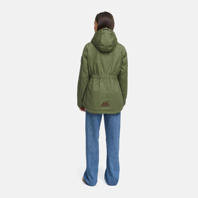 Marikoo Bikoo giacca invernale da donna con cappuccio, olive leaf
