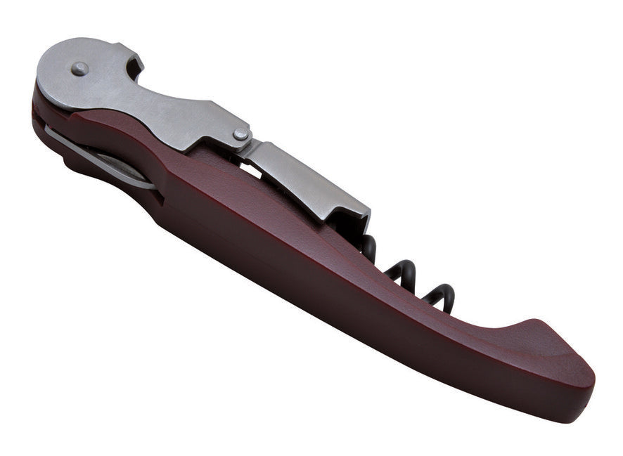 Baladeo ECO184 coltello da cameriere allegro, manico in abs rosso vino