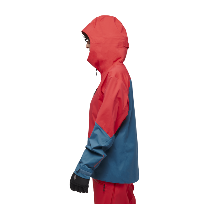 Black Diamond Recon Lt Stretch Shell Μπουφάν Σκι Γυναικείο, coral red-creek blue