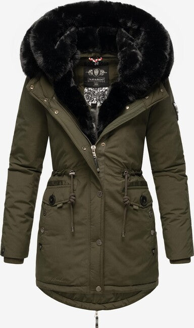Navahoo Sweety Deluxe parka invernale da donna, oliva scura