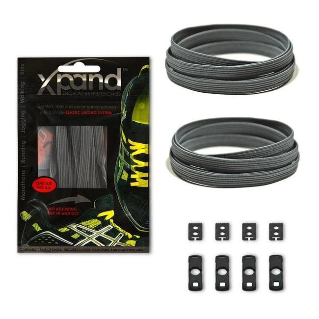 Xpand Elastic lacci per scarpe, grigio