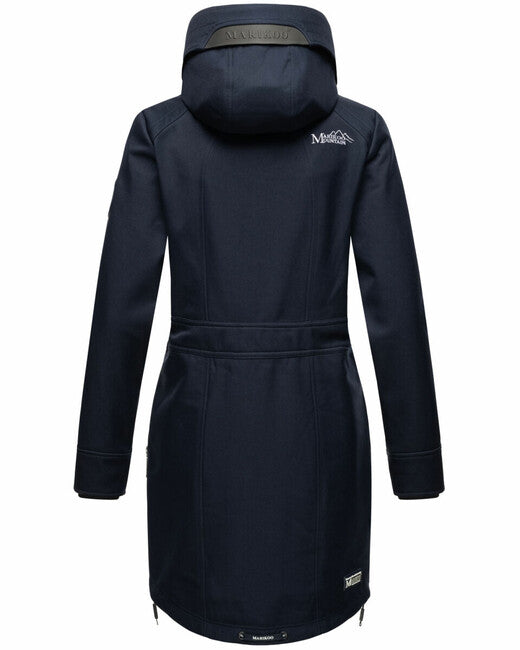 Marikoo Racquelle giacca softshell da donna con cappuccio, navy