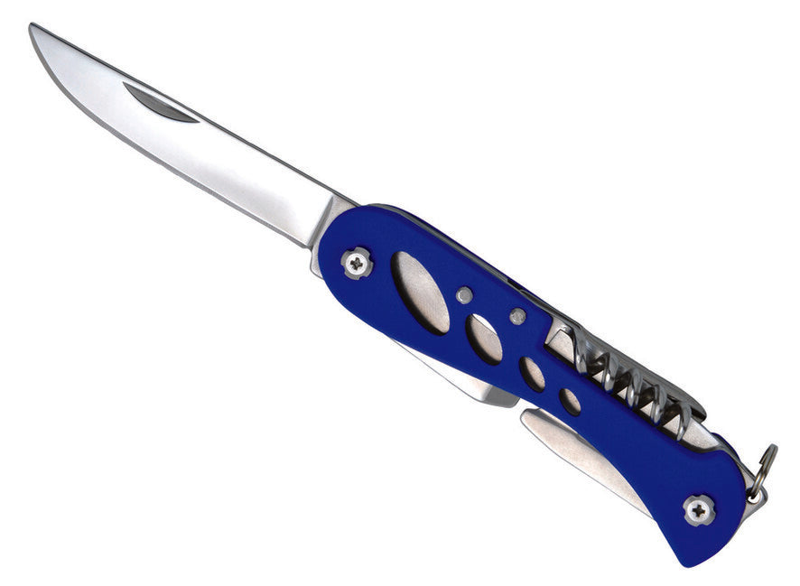 Baladeo ECO163 Barrow Multifunctional Knife, Blue, 7 Functions