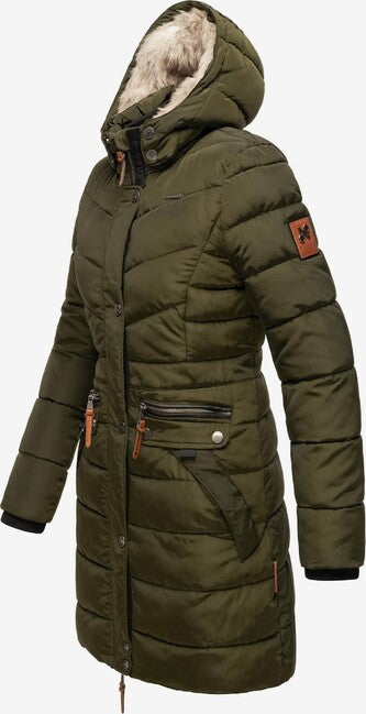 Navahoo Paula parka invernale con cappuccio, oliva scuro