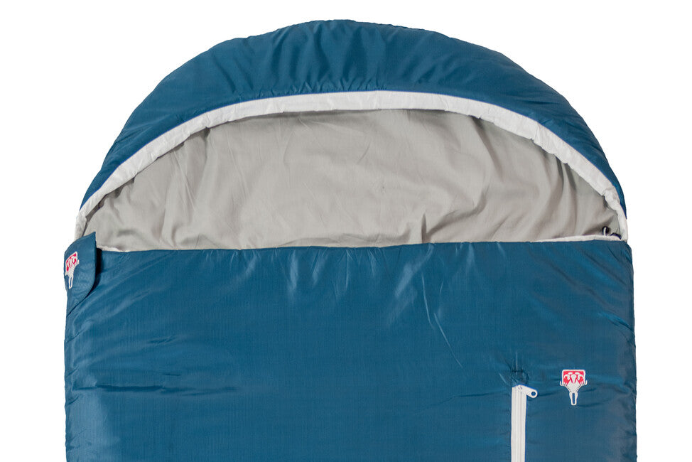 Grüezi-Bag Cotone Comfort sacco a pelo blu fiordaliso profondo destro