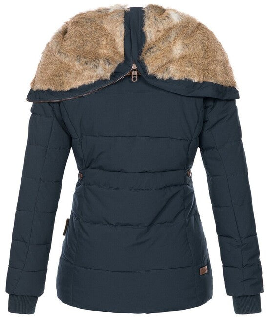 Marikoo Nekoo giacca invernale da donna con cappuccio, navy