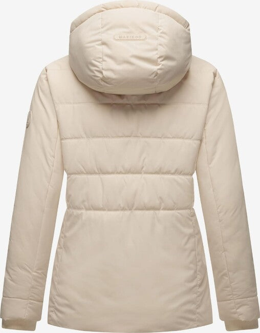 Marikoo Alemee giacca invernale da donna con cappuccio, crema