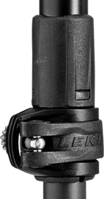 LEKI Trekking Poles Black Series Carbon, Black-Black Grey-Dark Anthracite, 100-135 cm