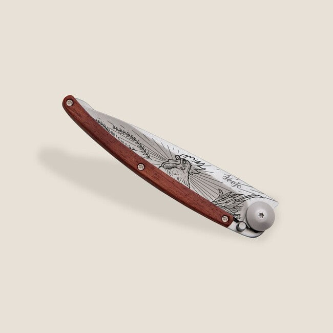 Deejo Tattoo Cock-a-doodle-doo coltello di chiusura