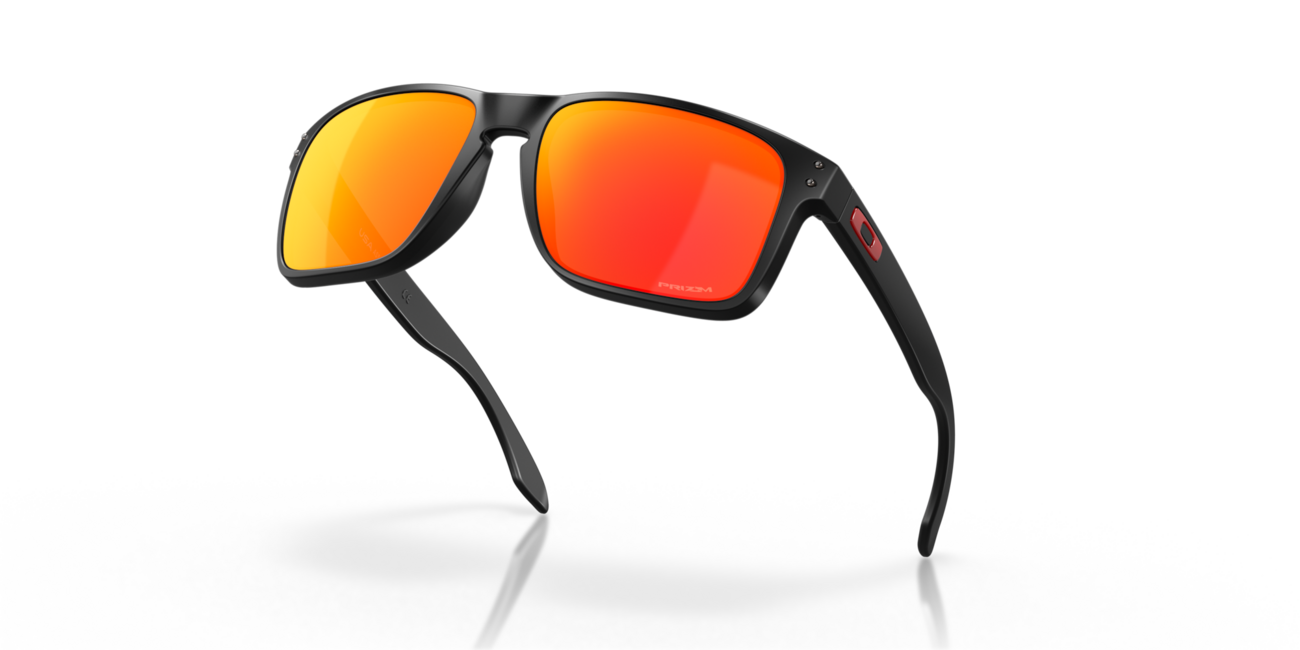Oakley Holbrook XL Sunglasses, Matte Black Frame, Prizm Ruby Lenses, 59
