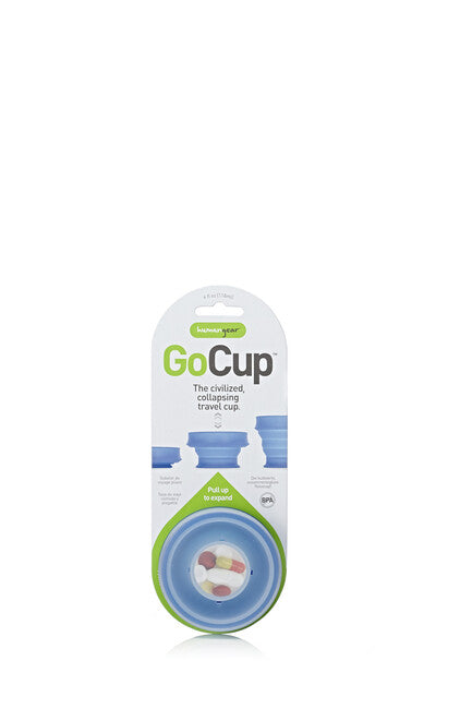 Humangear GoCup tazza da viaggio pieghevole, igienica e impacchettabile ' 118 ml blu