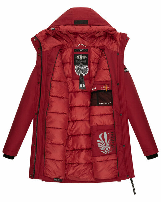 Navahoo Blizzardstorm giacca invernale da donna, bloodred